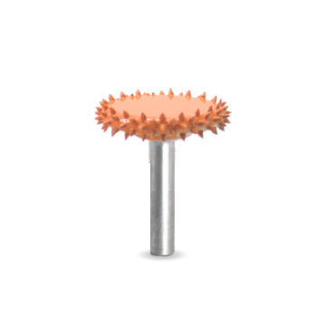 SaburrTooth 14RS100 Extra Coarse Orange Rotary Burr 1/4 Shank