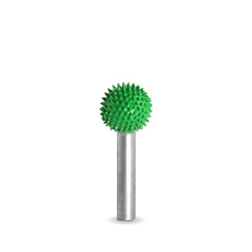 SaburrTooth Sphere Burr– 1/4" Shank, 5/8" Head ( Coarse Green )