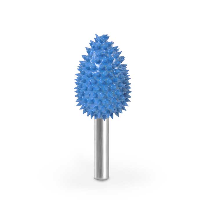 SABURROOTH FLAME 1/4 SHANK X 3/4 HEAD SUPREME 125 GRIT BLUE image 0