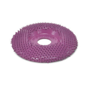 SABURRTOOTH 4 INCH X 7/8 BORE FLAT FACE SHAPING WHEEL SUPREME GRIT PURPLE image 0