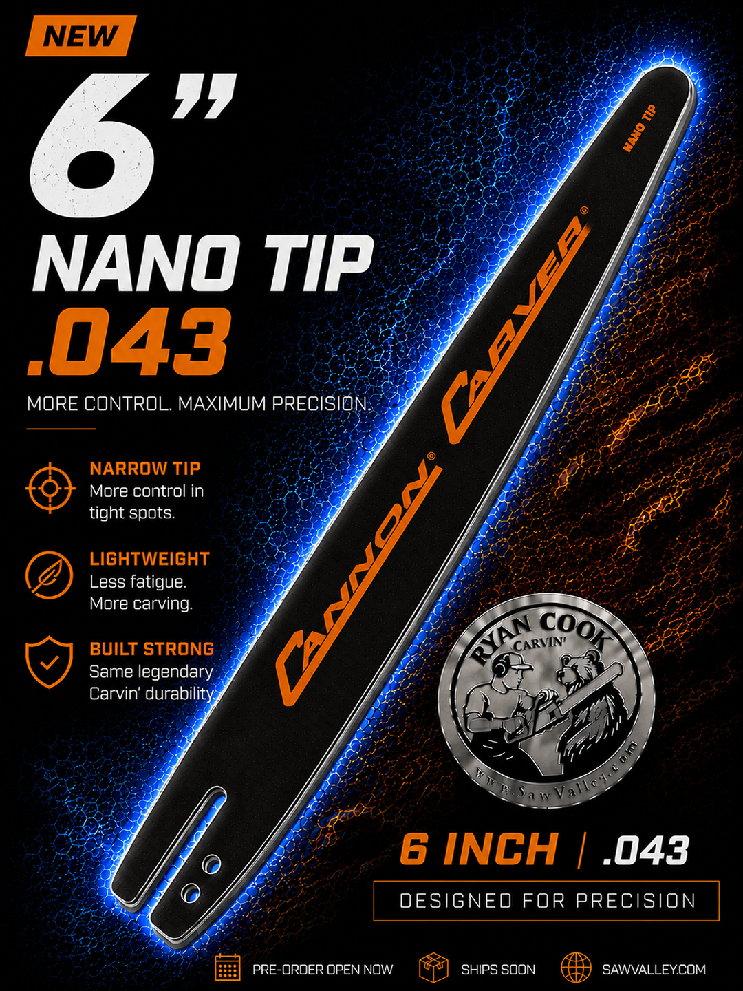 Cannon Nano Tip Carving Bar – C1 Mount
