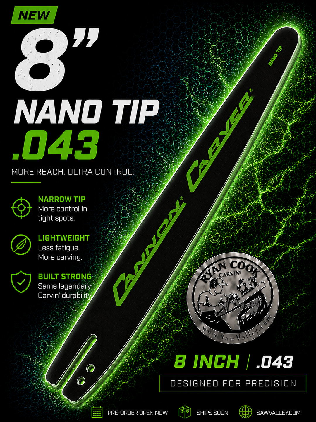 Cannon Nano Tip Carving Bar – C1 Mount