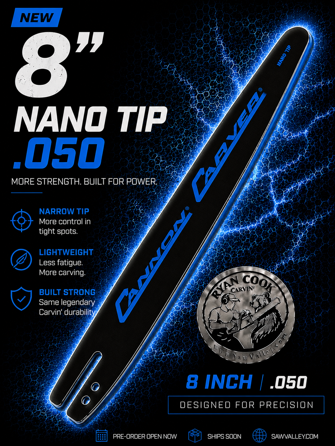 Cannon Nano Tip Carving Bar – C1 Mount