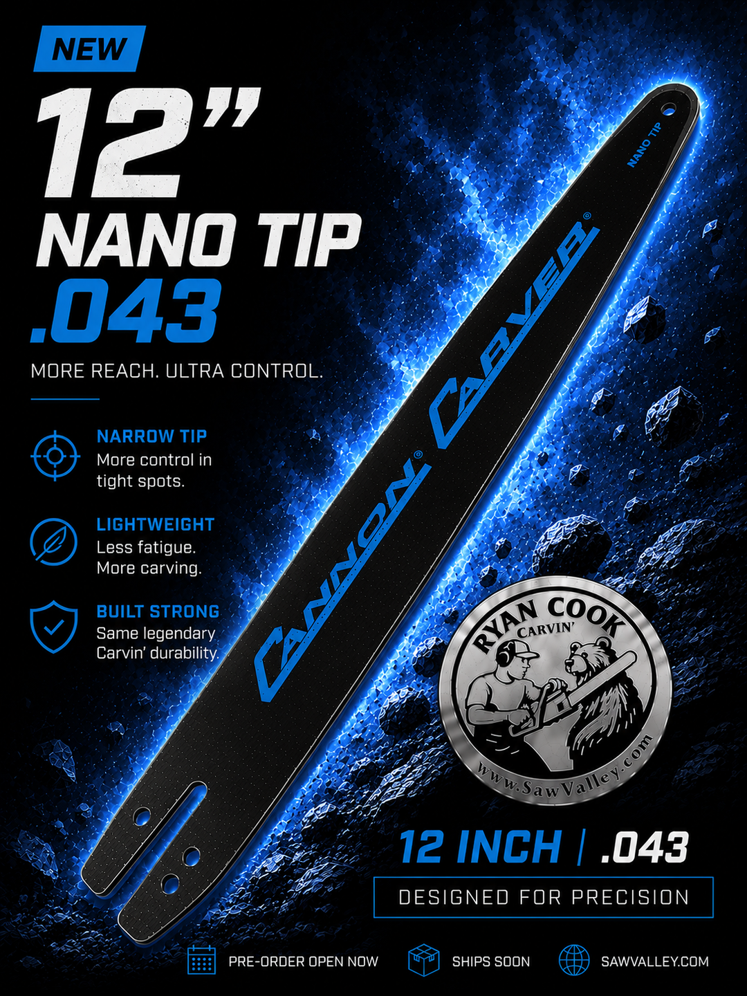 Cannon Nano Tip Carving Bar – C1 Mount