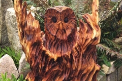 Wood Carving of an Owl